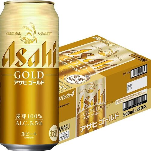 Asahi Gold 500ML Asahi Gold 500ML 1 case
